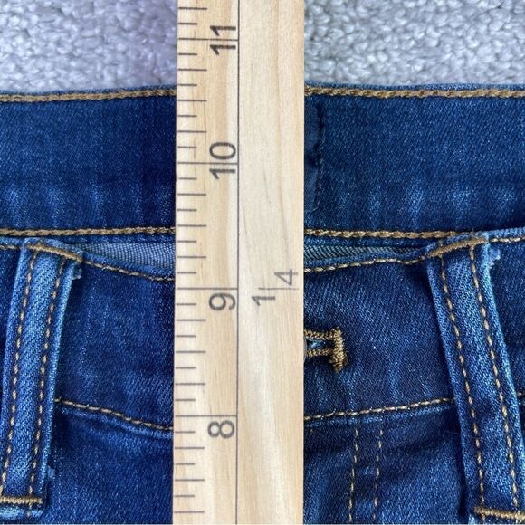 J. Crew Factory Jeans Women's 27 Skinny Mid Rise Dark Wash Denim Preppy - Picture 9 of 12